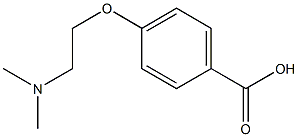 4-(2-DIMETHYLAMINO-ETHOXY)-BENZOIC ACID 结构式