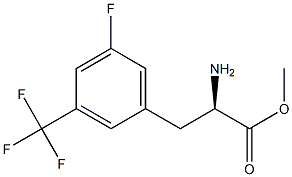 METHYL (2R)-2-AMINO-3-[5-FLUORO-3-(TRIFLUOROMETHYL)PHENYL]PROPANOATE 结构式