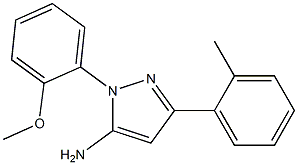 1-(2-METHOXYPHENYL)-3-O-TOLYL-1H-PYRAZOL-5-AMINE 结构式