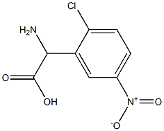 AMINO-(2-CHLORO-5-NITRO-PHENYL)-ACETIC ACID 结构式