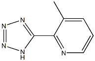 3-METHYL-2-(1H-TETRAZOL-5-YL)PYRIDINE 结构式