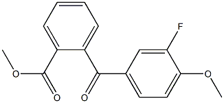 METHYL 2-(3-FLUORO-4-METHOXYBENZOYL)BENZOATE 结构式