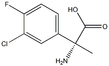 (2R)-2-AMINO-2-(3-CHLORO-4-FLUOROPHENYL)PROPANOIC ACID 结构式