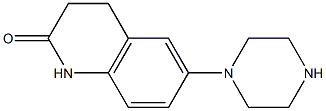 6-PIPERAZIN-1-YL-3,4-DIHYDRO-1H-QUINOLIN-2-ONE 结构式