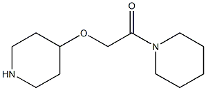 1-PIPERIDIN-1-YL-2-(PIPERIDIN-4-YLOXY)-ETHANONE 结构式