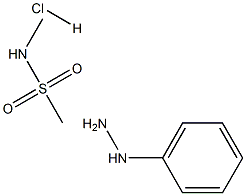 4-HYDRAZINO (N-METHYL) BENZENE METHANE SULPHONAMIDE HCL 结构式