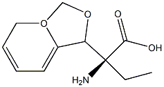 2-(2H-BENZO[3,4-D]1,3-DIOXOLAN-5-YL)(2S)-2-AMINOBUTANOIC ACID 结构式
