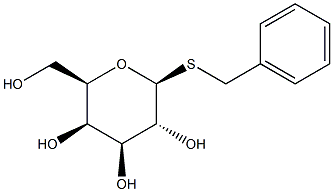 BENZYL 1-THIO-BETA-D-GALACTOPYRANOSIDE 结构式