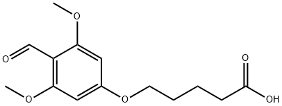 5-(4-FORMYL-3,5-DIMETHOXYPHENOXY)PENTANOIC ACID 结构式