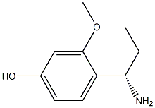 4-((1S)-1-AMINOPROPYL)-3-METHOXYPHENOL 结构式