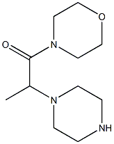 4-(2-PIPERAZIN-1-YLPROPANOYL)MORPHOLINE 结构式