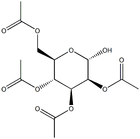 2,3,4,6-TETRA-O-ACETYL-ALPHA-D-MANNOPYRANOSE 结构式