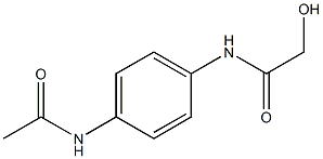 N-[4-(ACETYLAMINO)PHENYL]-2-HYDROXYACETAMIDE 结构式