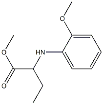 2-(2-METHOXY-PHENYLAMINO)-BUTYRIC ACID METHYL ESTER 结构式