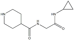 N-[2-(CYCLOPROPYLAMINO)-2-OXOETHYL]PIPERIDINE-4-CARBOXAMIDE 结构式