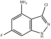 4-AMINO-3-CHLORO-6-FLUOROINDAZOLE 结构式