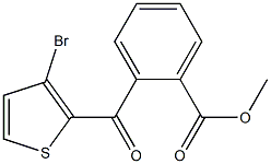 METHYL 2-(3-BROMO-2-THENOYL)BENZOATE 结构式