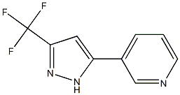 5-(PYRIDINE-3-YL)-3-(TRIFLUOROMETHYL)PYRAZOLE 结构式