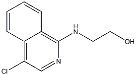 4-CHLORO-1-(2-HYDROXYETHYL)AMINOISOQUINOLINE 结构式