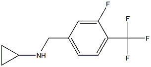 (1S)CYCLOPROPYL[3-FLUORO-4-(TRIFLUOROMETHYL)PHENYL]METHYLAMINE 结构式