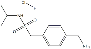 1-[4-(AMINOMETHYL)PHENYL]-N-ISOPROPYLMETHANESULFONAMIDE HYDROCHLORIDE 结构式