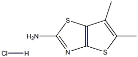 5,6-二甲基噻吩[2,3-D]噻唑-2-胺盐酸盐 结构式