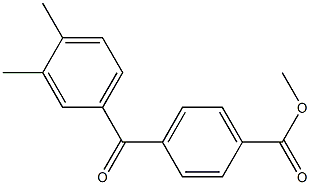 METHYL 4-(3,4-DIMETHYLBENZOYL)BENZOATE 结构式