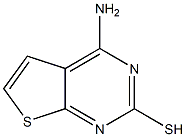 4-AMINOTHIENO[2,3-D]PYRIMIDINE-2-THIOL 结构式