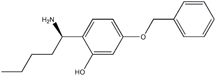 2-((1R)-1-AMINOPENTYL)-5-(PHENYLMETHOXY)PHENOL 结构式