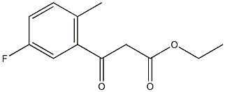 ETHYL (3-FLUORO-6-METHYLBENZOYL)ACETATE 结构式