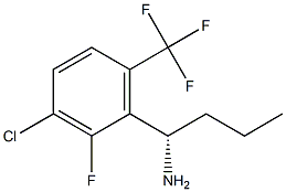 (1S)-1-[3-CHLORO-2-FLUORO-6-(TRIFLUOROMETHYL)PHENYL]BUTYLAMINE 结构式