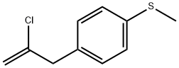 2-CHLORO-3-(4-METHYLTHIOPHENYL)-1-PROPENE 结构式