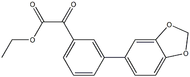 ETHYL 3-[3,4-(METHYLENEDIOXY)PHENYL]BENZOYLFORMATE 结构式