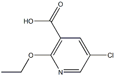 5-CHLORO-2-ETHOXYNICOTINIC ACID 结构式