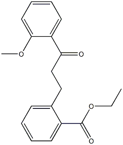 3-(2-CARBOETHOXYPHENYL)-2'-METHOXYPROPIOPHENONE 结构式