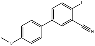 4-FLUORO-4'-METHOXY[1,1'-BIPHENYL]-3-CARBONITRILE 结构式