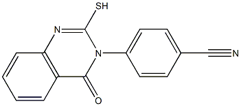4-(2-MERCAPTO-4-OXOQUINAZOLIN-3(4H)-YL)BENZONITRILE 结构式