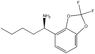 (1R)-1-(2,2-DIFLUOROBENZO[D]1,3-DIOXOLEN-4-YL)PENTYLAMINE 结构式