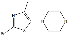 2-Bromo-5-(4-methylpiperazin-1-yl)methyl-thiazole 结构式