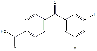 4-(3,5-DIFLUOROBENZOYL)BENZOIC ACID 结构式