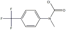 N-(4-Trifluoromethyl-phenyl)-N-methyl-carbamoylchloride 结构式