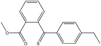 METHYL 2-(4-ETHYLTHIOBENZOYL)BENZOATE 结构式