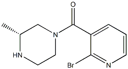 (R)-2-Methyl-4-(2'-bromopyridinyl) carbonyl piperazine 结构式