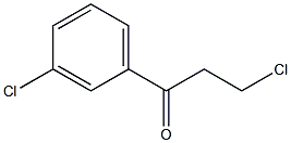 3-CHLORO-1-(3-CHLOROPHENYL)-1-OXOPROPANE 结构式