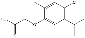 (4-CHLORO-5-ISOPROPYL-2-METHYLPHENOXY)ACETIC ACID 结构式