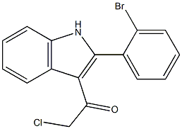 1-[2-(2-BROMOPHENYL)-1H-INDOL-3-YL]-2-CHLOROETHANONE 结构式