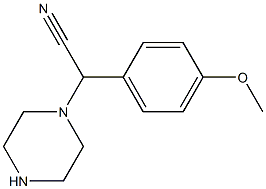 (4-METHOXYPHENYL)(PIPERAZIN-1-YL)ACETONITRILE 结构式