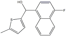 4-FLUORO-1-NAPHTHYL-(5-METHYL-2-THIENYL)METHANOL 结构式