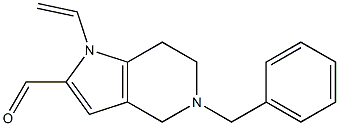 5-Benzyl-1-vinyl-4,5,6,7-tetrahydro-1H-pyrrolo[3,2-c]pyridine-2-carbaldehyde 结构式