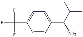 (S)-2-甲基-1-(4-(三氟甲基)苯基)丙-1-胺 结构式